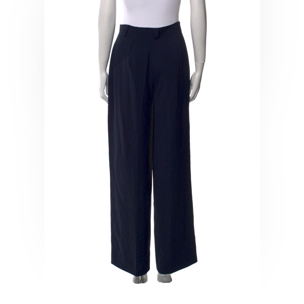 Vintage Mugler Navy Wide-Leg Trousers - Picture 4 of 6